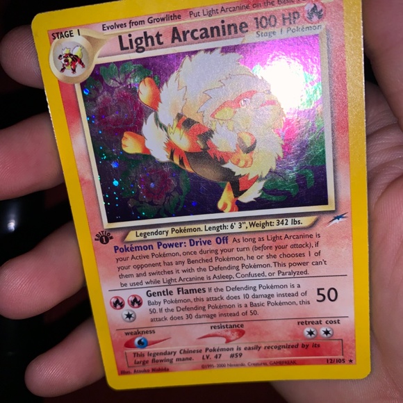 Pokémon Light Arcanine 1st Edition - Picture 6 of 8